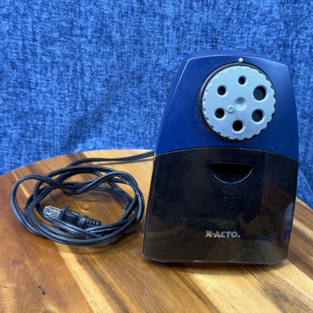 X-ACTO TeacherPro 1675 Electric Pencil Sharpener Heavy Duty Classroom Blue
